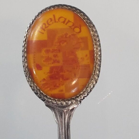Map Of Ireland Vintage Souvenir Spoon Silverplate - Picture 3 of 9